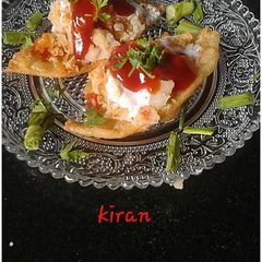 A picture of Leftover Bhatura chat.