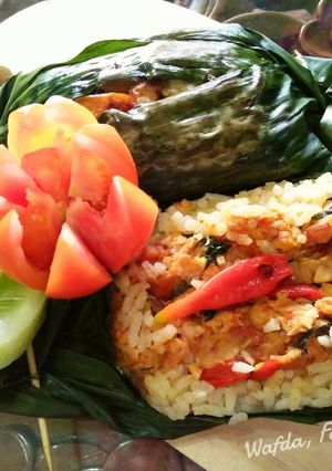 Foto resep Nasi bakar ayam kemangi