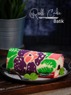 Foto resep Batik roll cake kukus