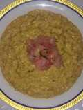 Risotto with Pistachio Pesto and Citrus Shrimp Tartare