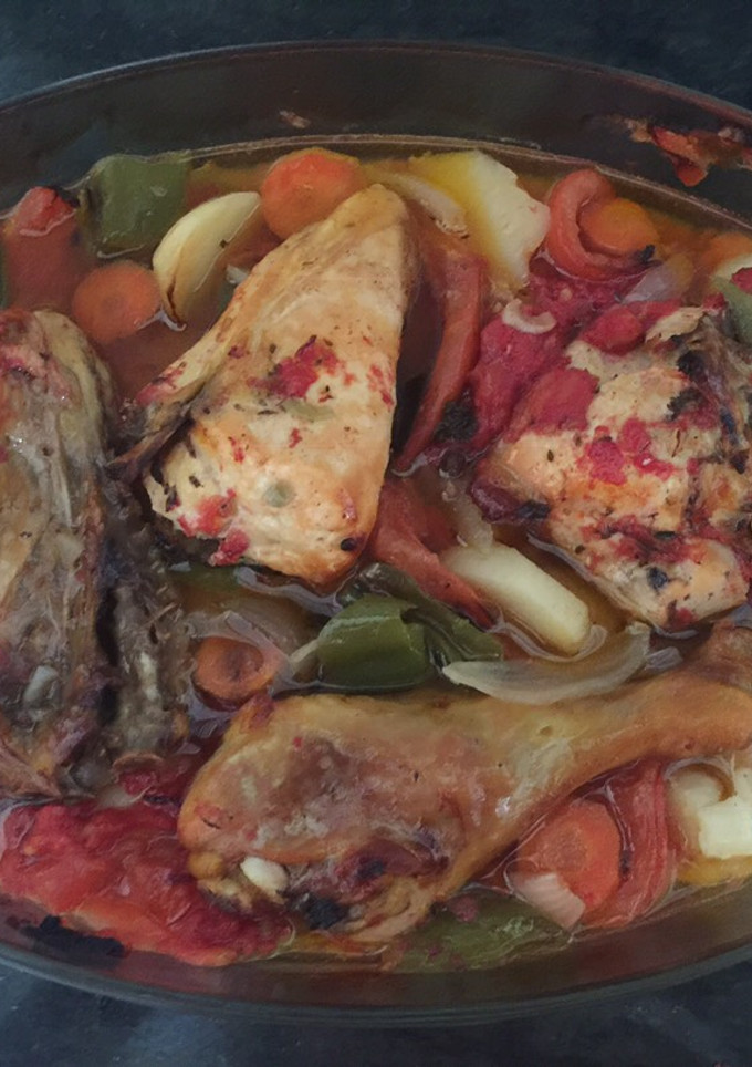 Una foto de Pollo al horno