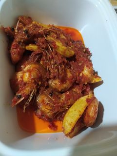 Foto resep Udang goreng balado kentang