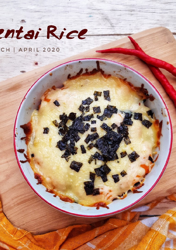 Foto resep Cheesy Hot Mentai Rice