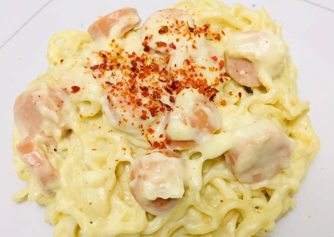 Resep Indomie carbonara oleh Mita.G - Cookpad