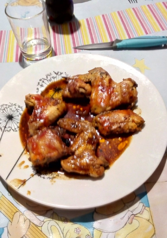 Una foto de Pollo al vino