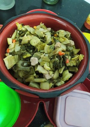 Foto resep Sayur Asin Babi (Non Halal)