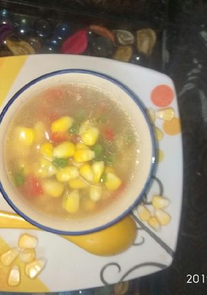 A picture of Sweet corn soup.
