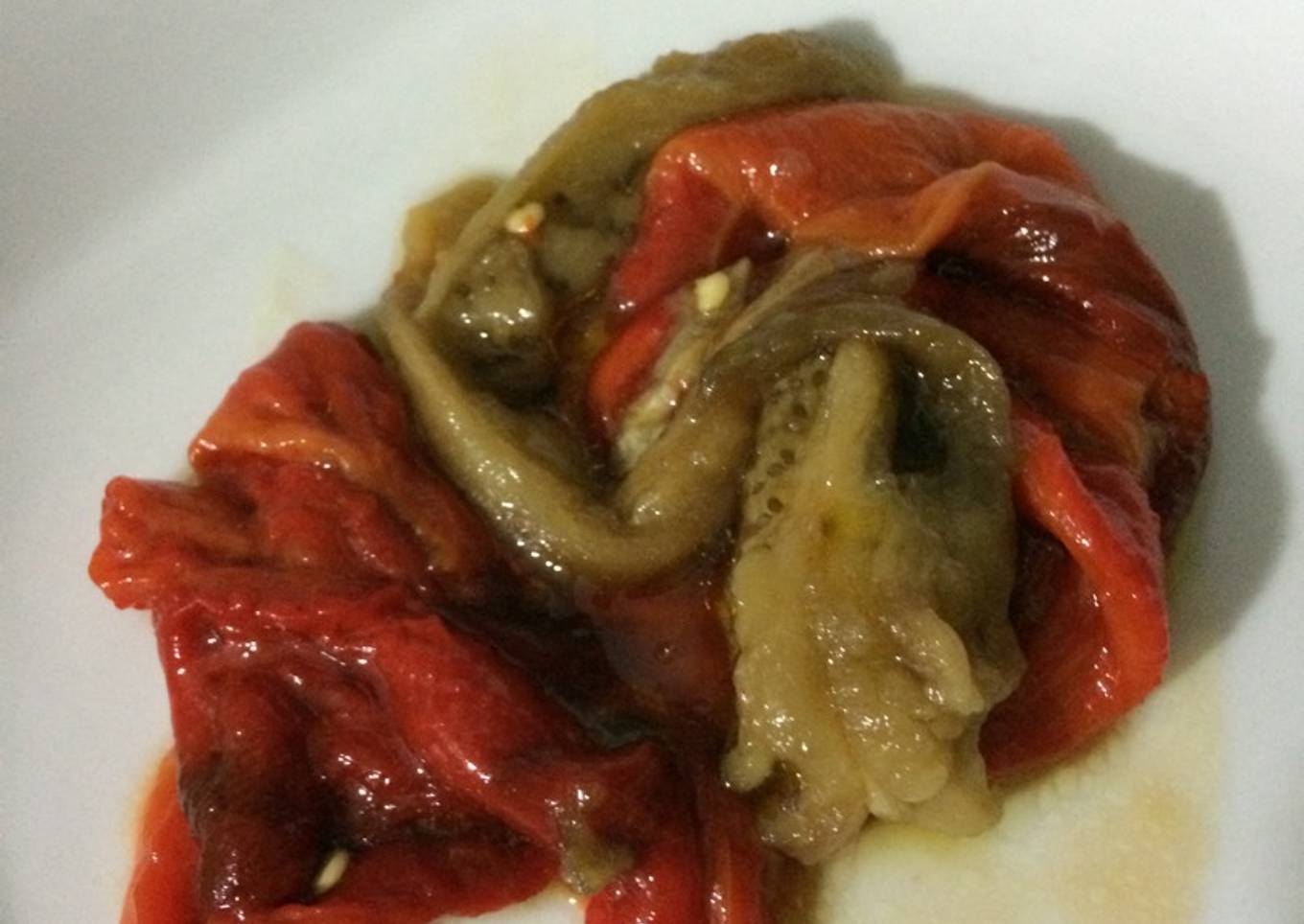 Asadillo de pimiento y berenjena