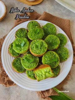 Foto resep Bika Ambon Pandan Teflon
