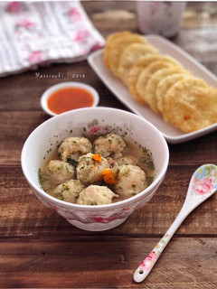Foto resep Bakso ayam wortel praktis