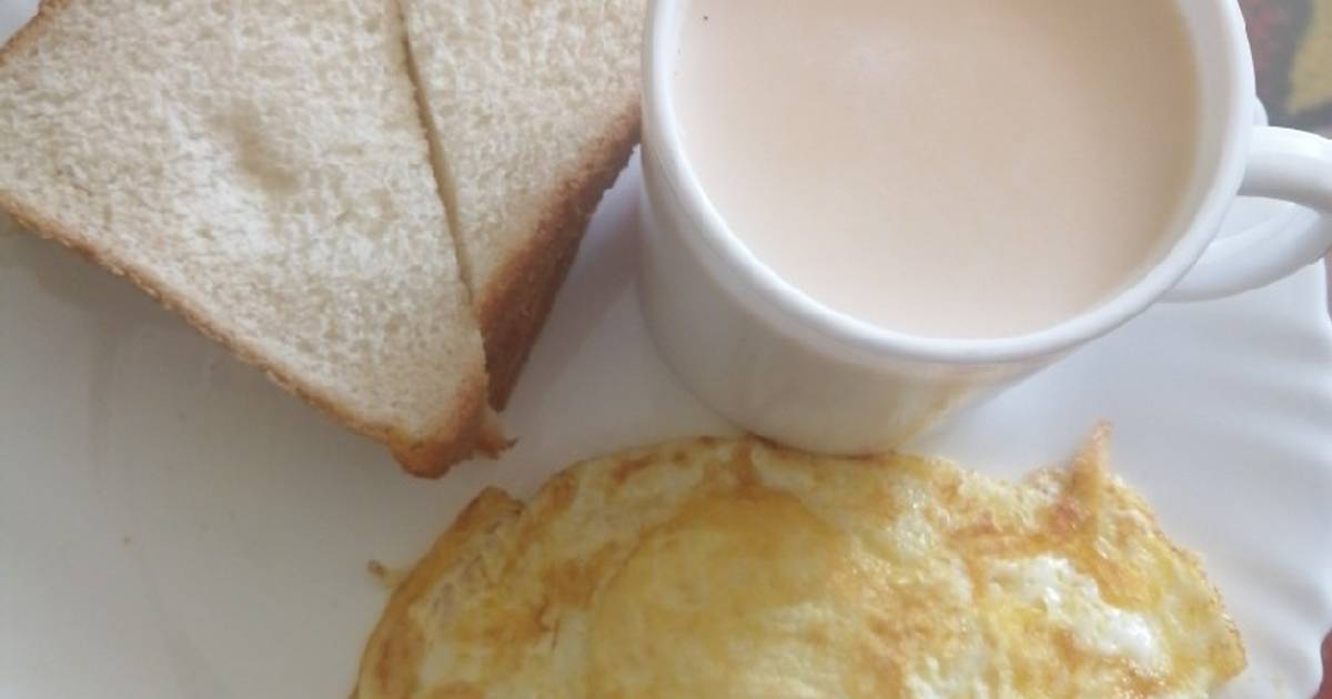 Cinnamon tea milk, slice of bread and eggs Recipe by Iiyah Mwithi - Cookpad