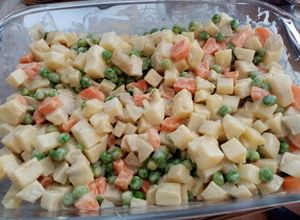 Una foto de Ensalada rusa al vapor