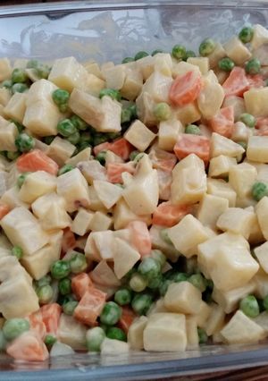 Una foto de Ensalada rusa al vapor