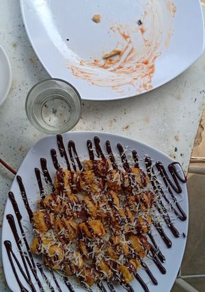 Foto resep Pisang goreng keju susu coklat