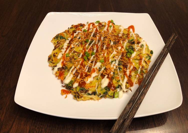 Simple Way to Prepare Any-night-of-the-week Nia’s Okonomiyaki (Japanese Savory Pancake)