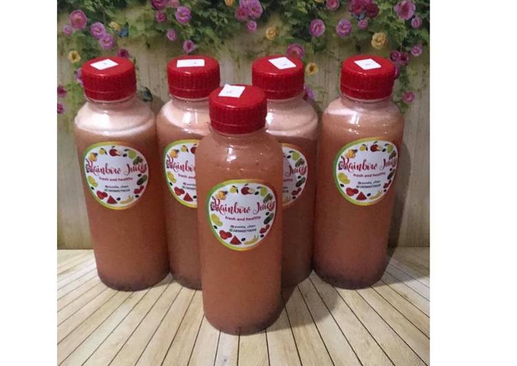 Resep Diet Juice Strawberry Plum Ambarella (Kedondong) Pineapple Anti Gagal