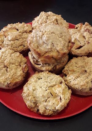 Una foto de Cupcake de avena y manzana
