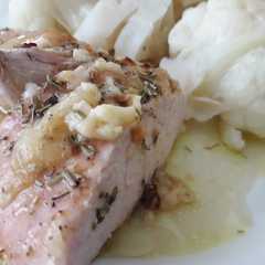 Una foto de Solomillo de pavo al horno