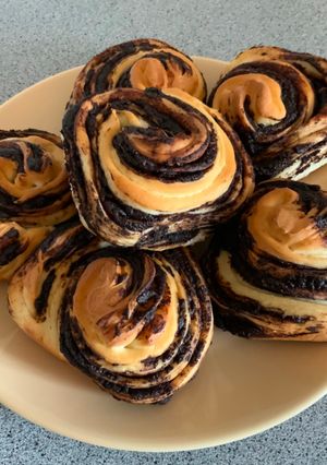 Kakaós csiga recept fotója