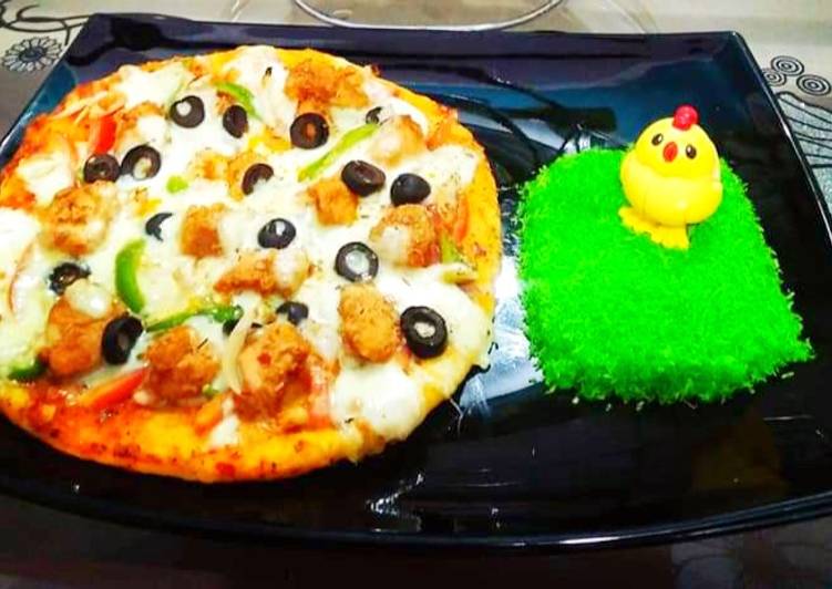 How to Make Favorite Chicken tikka pizza