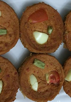 A picture of Baked moi moi.