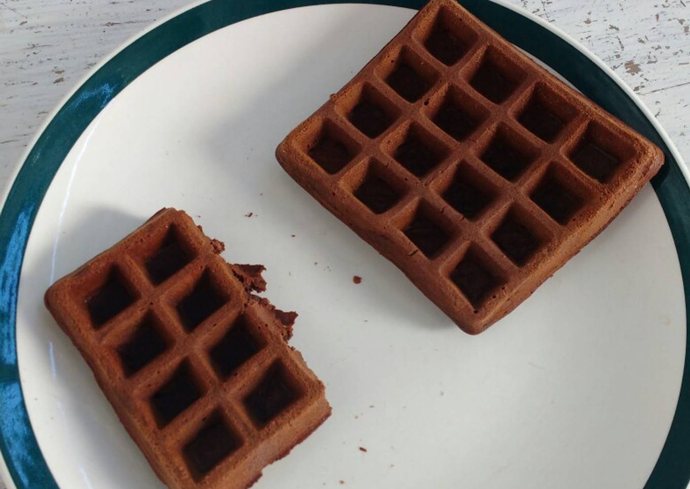 Waffles de súper chocolate