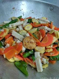 Foto resep Tumis Tofu Sayur Saus Tiram