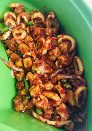Foto resep Cumi tempe balado rawit