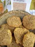 Galletas de mantequilla con sésamo