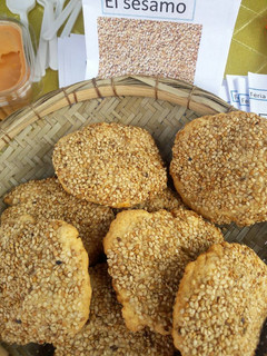 Una foto de Galletas de mantequilla con sésamo