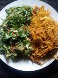 Abacha and Letus salad #myhubby'sfavourite