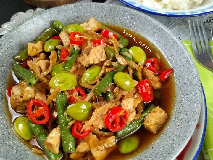 Cara Mudah Menyiapkan Resep Tumis tempe teri kacang panjang yang  Bikin Ketagihan Anti Ribet, Menggugah Selera