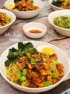 Foto resep Mie Ayam Hijau