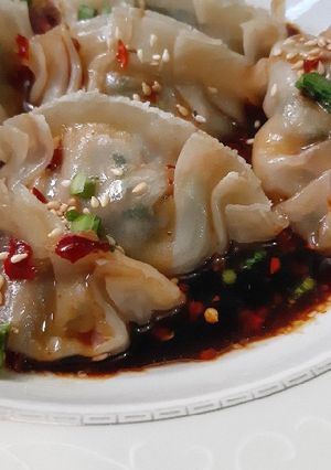 Foto resep Dumpling isi daging & resep sauce.. super yummy