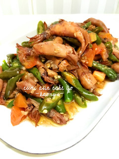 Foto resep Cumi Asin Cabe Ijo