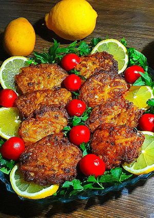 عکسی از دستور کوکو با سیب زمینی خام