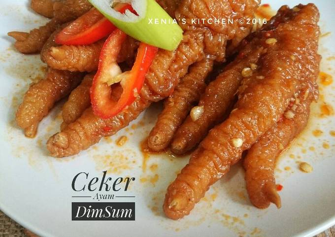 Resep 🐥 Ceker Ayam Dimsum Pedas Enak Endeesss Bnget Oleh Retno Nia Sari