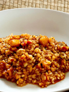 Una foto de Arroz con zamburiñas