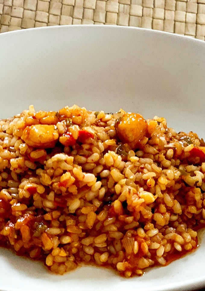 Una foto de Arroz con zamburiñas