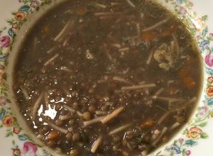Una foto de Minestrone de lentejas