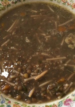Una foto de Minestrone de lentejas