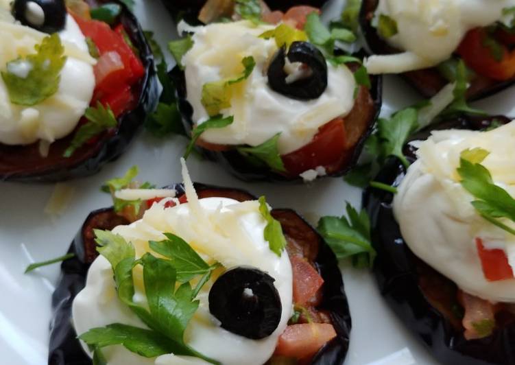 Recipe of Speedy Aubergine slices with sour cream