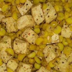 A picture of Corn black pepper paneer.