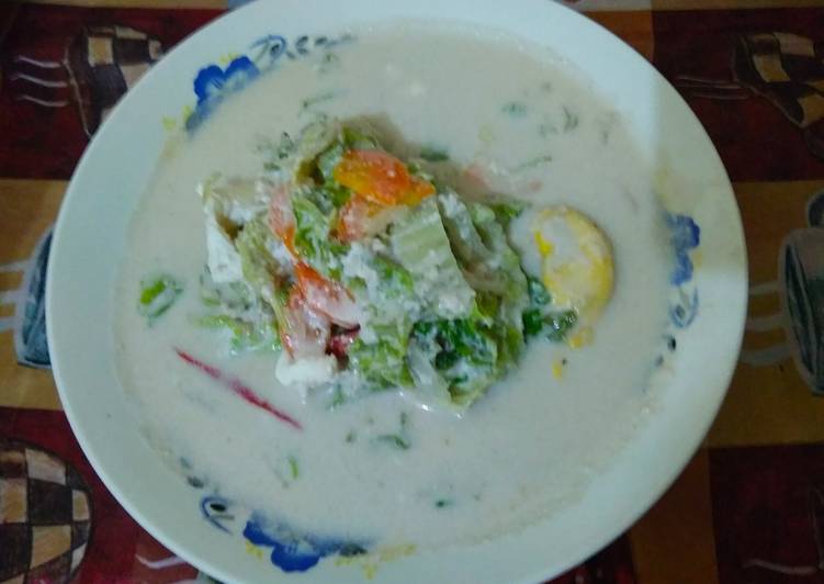 Resep Gulai Sawi Putih Ceplok Telur, Enak Banget