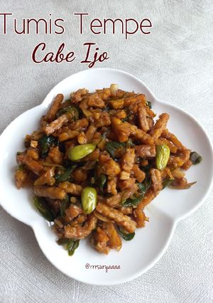 Foto resep Tumis Tempe Cabe Ijo