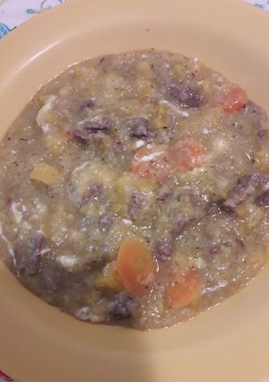 Una foto de Vitina con carne y verduras