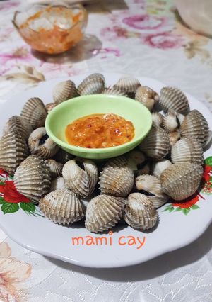 Foto resep Kerang Darah Rebus Saos Sambal Kemiri