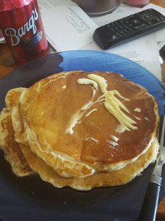 A picture of Homemade pancakes.
