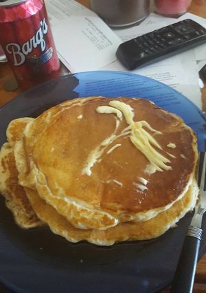 A picture of Homemade pancakes.