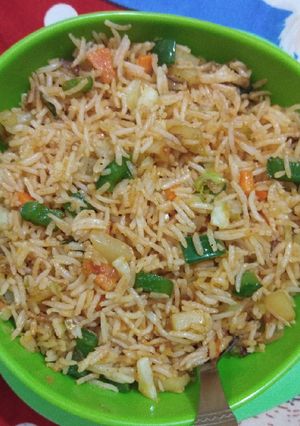 A picture of Veg fried rice.